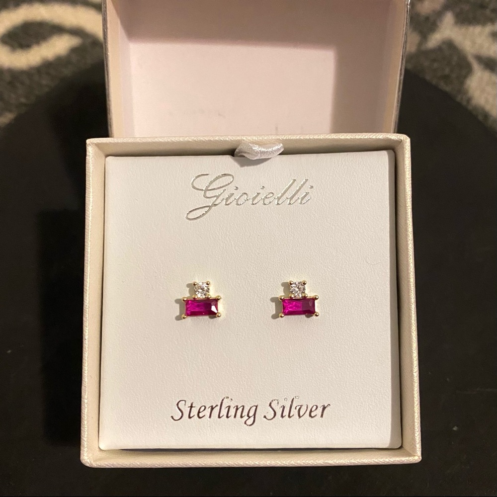 Pink Stud Earrings